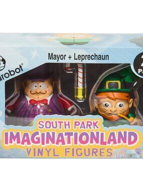 Kidrobot South Park Imaginationland Mayor and Leprechaun 3" Vinyl Figure 2pk NIB